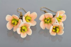 Серьги из полимерной глины мастер класс