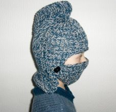Вязанная шапка-шлем для девочки, мальчика моделей спицами, крючком со схемами, описанием и видео мк для начинающих